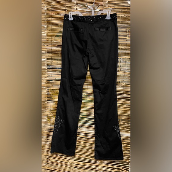 Harley Davidson Motor Clothes Black Bedazzled Pants - Picture 11 of 12